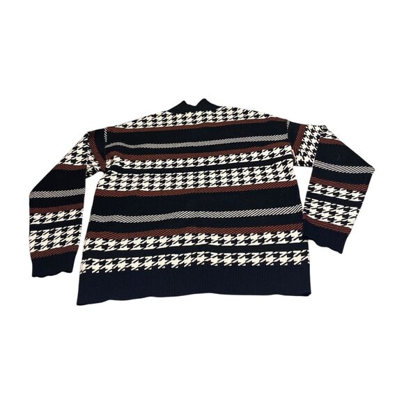 Belldini Sweater Women's Medium Multicolor Printed Viscose Long Sleeve Pullover - Picture 2 of 9